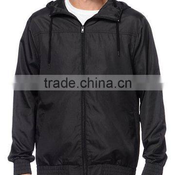 Custom 100% Nylon Softshell Jacket Waterproof Men Windbreaker photo-3