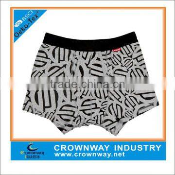 wholesale cotton mens boxer shorts with digital printing