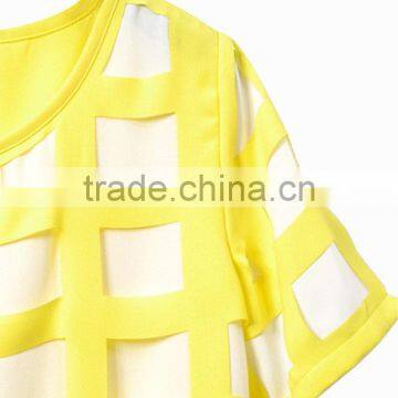 Hot Selling Women's Clothing Garment Apparel Direct Factory OEM/ODM Manufacturing Short Sleeve Korea Fashion Blouse photo-3