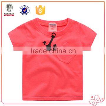 Hot Selling Kids Wear Short Sleeve T-shirt Printing Design Child Wear With Pocket photo-4