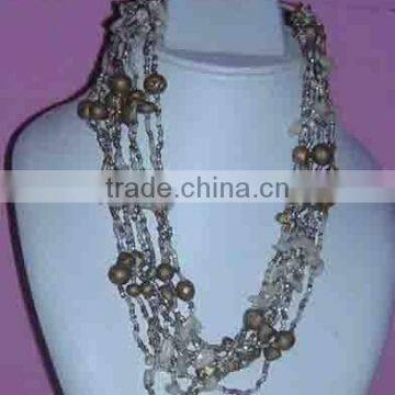 multi layered imitation necklace