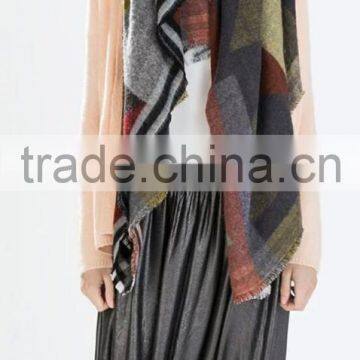 Fashion hot popular lady checked plaid scarf