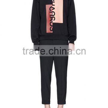 Irregular Print Pattern Casual Thicken Fleece Sweater Oversized Sweatshirt photo-3