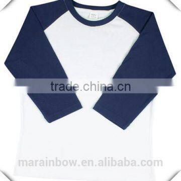 100% Cotton Plain Ladies Baseball Tee 3/4 Raglan Sleeve Baseball T Shirt Contrast 2 Tone Unisex Baseball T-Shirt Wholesale photo-4