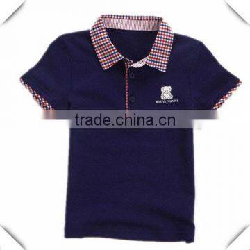 wholesale boys' polo shirts , good quality fashion custom design polo shirts for children with embroidery logo