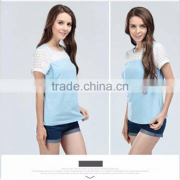 Nursing Top Short Sleeve Maternity Breast Feeding Tops Tanks for Pregnant Women photo-5