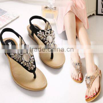 zm50220b 2017 europe rosary sandals women plus size lady toe shoes