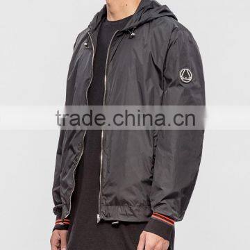Cheap High Quality Men Running Windbreaker Hoodie Jacket photo-2