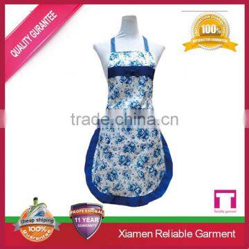 Hot sale blue custom cafe waitress apron