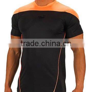 Men Bodybuilding Gym Fitness 100% Polyester Running T Shirt photo-3