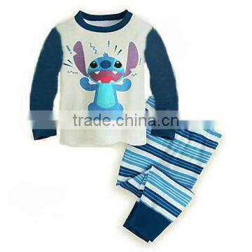 S32672W Baby clothing set hot sell pajamas desig children's sleepwear boys animal pajama