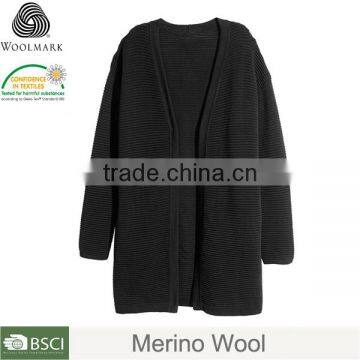 Women coat solid color, wholesale long cardigans for women