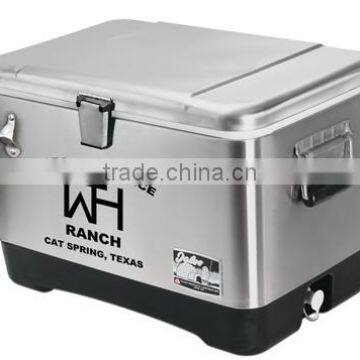 USA Made Igloo Stainless Steel 54 Quarts Cooler - Made From Durable, Rush Resistant Stainless Steel and Has a 85 Can-capacity photo-4