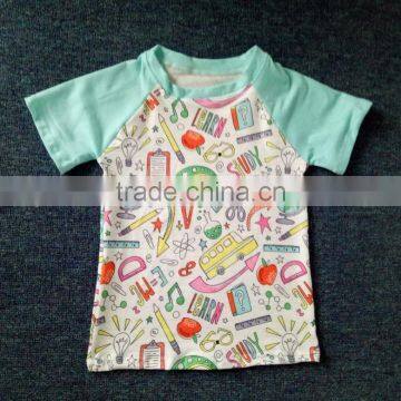 children's boutique back to school clothing kids short sleeve clothing in summer