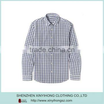 Eco Friendly Natural Cotton Loose Checked Top Brand Casual Shirts