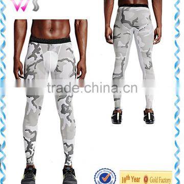 Hot Sale Mens Long Compression Sportswear Camo Pants for Yoga Wear Gym Wear High Quality Trousers For Yoga