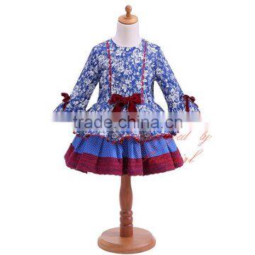 Spanish Flower Girl Dress Baby Cotton Frock Design for 3 Years Old Girl Wear photo-3