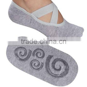 Women's Essential No Slip Crossover Yoga Pilates Socks photo-3