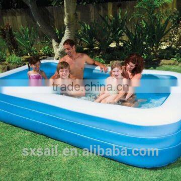 INTEX Transparent Blue Inflatable Swimming Pool photo-3