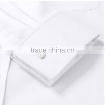 2017 Gentlemen Style French Cuff Open-neck Men Dress Shirt photo-3