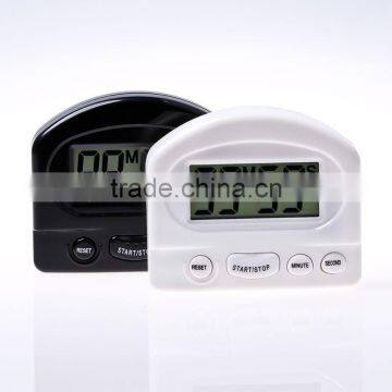 LED Digital Kitchen Countdown with Stand White Kitchen Timer Practical Cooking Timer Alarm Clock