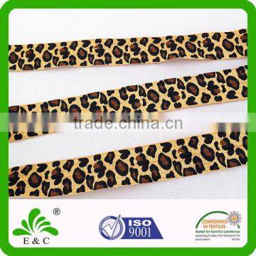 Oeko-tex100 direct factory custom print fold over elastic