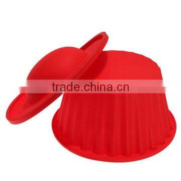 2016 New 3 Pake Silicone Big Top Cupcake Bake Set Baking Mold Mould photo-6