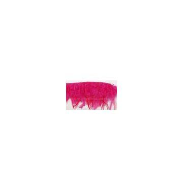 Pink Color Decorative Feather Trimmings Fringe for Garment Dresses Crafts