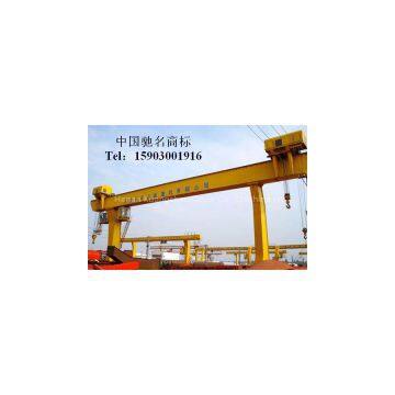 L shaped single girder gantry crane with hoist