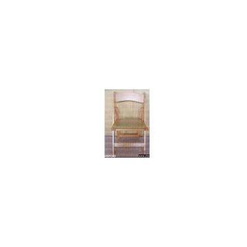 Natural Padded Folding Chair HDFC03