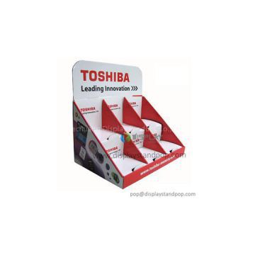 Toshiba Battery Promotional Cardboard Creative Counter Displays With Custom Design