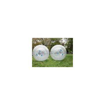 Transparent 2.8m x 1.8m PVC Inflatable Body Zorbing Ball For Rolling Ramp