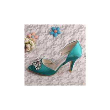 Open Toe Bridesmaid Shoes Olive Sale