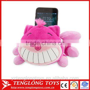 Lovely Smile Cat Shaped Plush Mobile Phone Stand