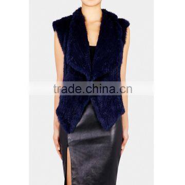 SJ022-01 Thick Knitting Shopping online Rabbit Product Clothing Fur Vest