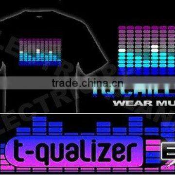 [Super Deal]Wholesale 2009 fashion hot sale T-shirt A36,el t-shirt,led t-shirt