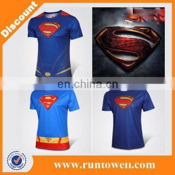 2015 Cheap Superman T-shirt; China Manufacture t Shirt With Wholesale Price