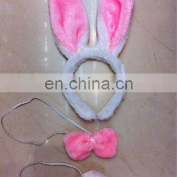 Pink bunny ears headgear/party headband/sexy rabbit set MPA-0167