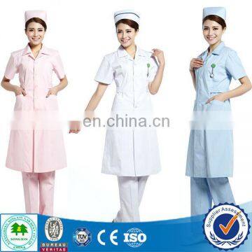 2015 new style nursing uniform medical scrub in the latest fashion