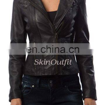 Genuine Sheepskin Leather Jacket for women