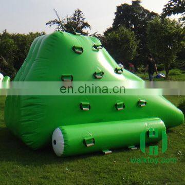 HI 0.6mm pvc raw material small size green color inflatable pool iceberg float water toy