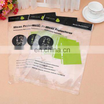 China high quality customized eco-friendly customize logo opp plastic bag with die cut handhole