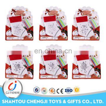 Hot sales Christmas gift diy plastic santa stocking