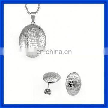 wholesale fashion 316l stainless steel jewelry set