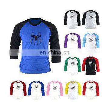 Customized Blank 100% polyester Baseball Jersey T-Shirt Button Plain Solid Sports Raglan Tee XS-3X