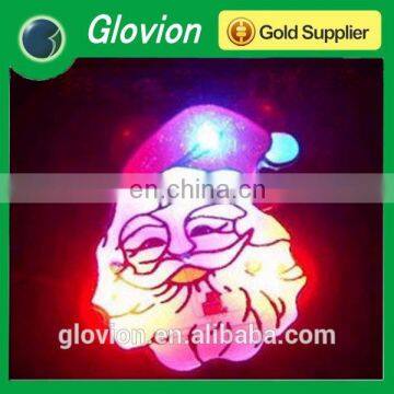 New arrival Merry Christmas lapel pin led flashing badge