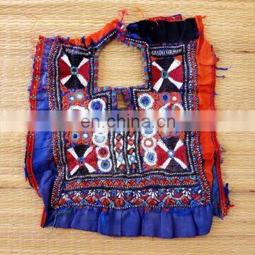 Indian Traditional Banjara Fabric Hand embroidered Mirror work patches