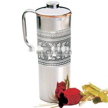 wholesale price 100% copper jug and 2 Glasses