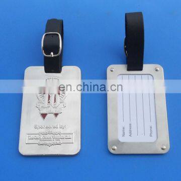 10th anniversary metal tags for luggag and bag leather strap