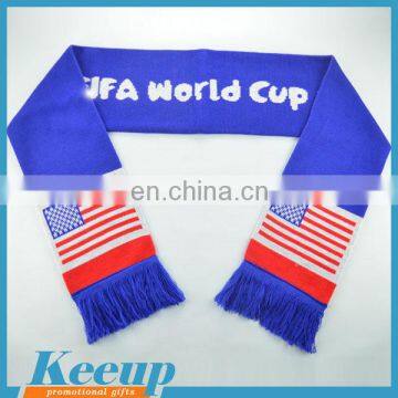 American football fans scarf for Christmas promotional gifts